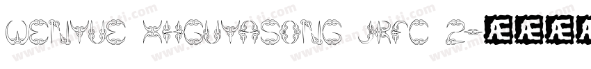 wenyue xhguyasong jrfc 2字体转换
